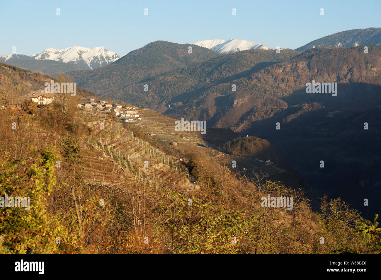 Di Cembra valley, Trentino area, Northern Italy Stock Photo