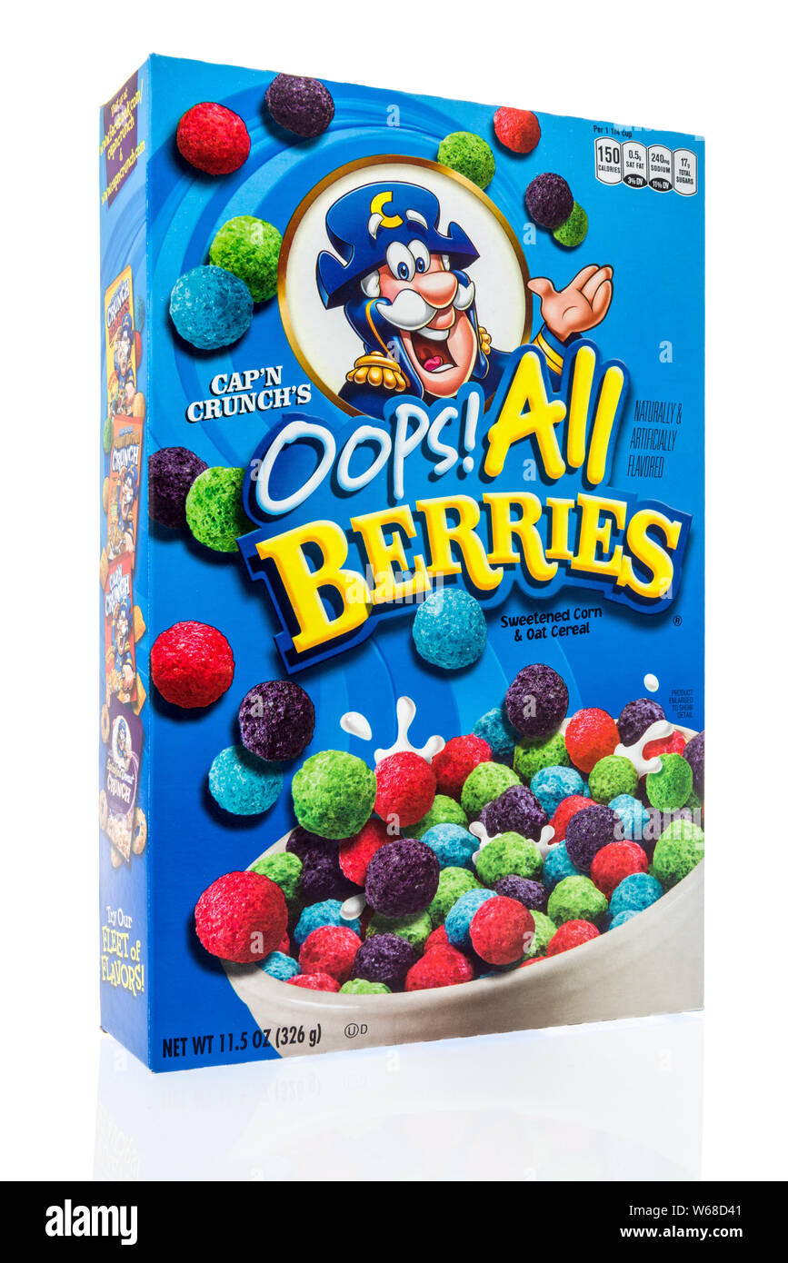 Winneconne, WI 21 July 2019 A package of Capn crunchs opps all