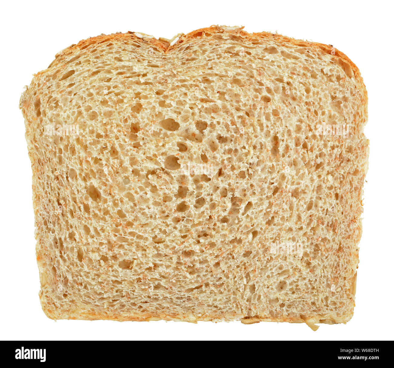 whole wheat bread isolated on white background Stock Photo - Alamy