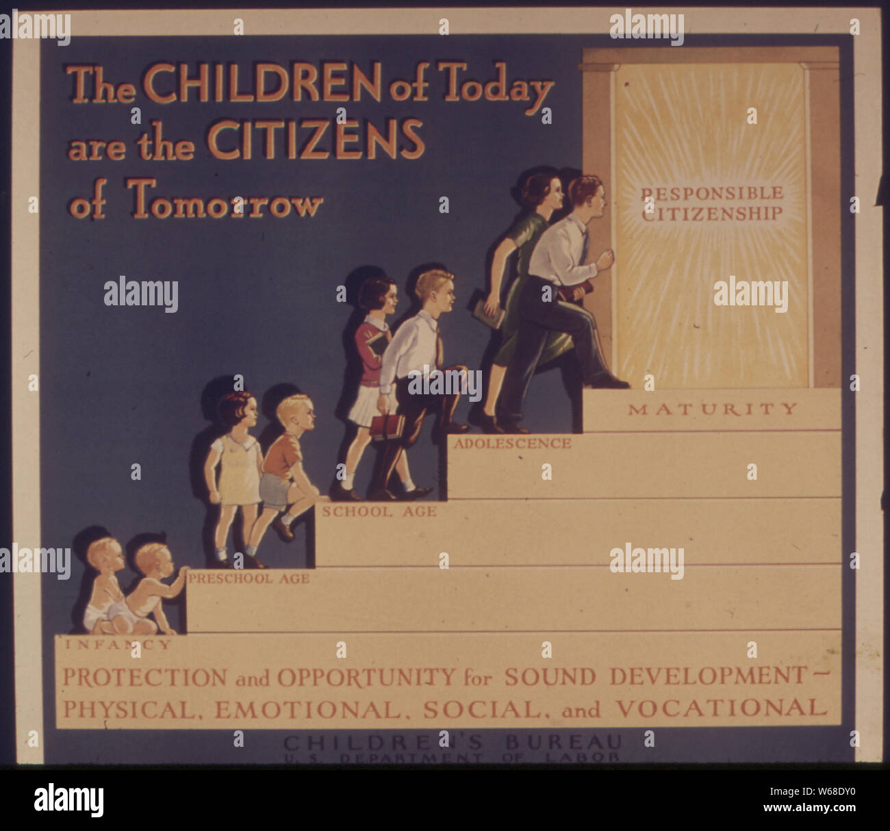 THE CHILDREN OF TODAY ARE THE CITIZENS OF TOMORROW Stock Photo Alamy