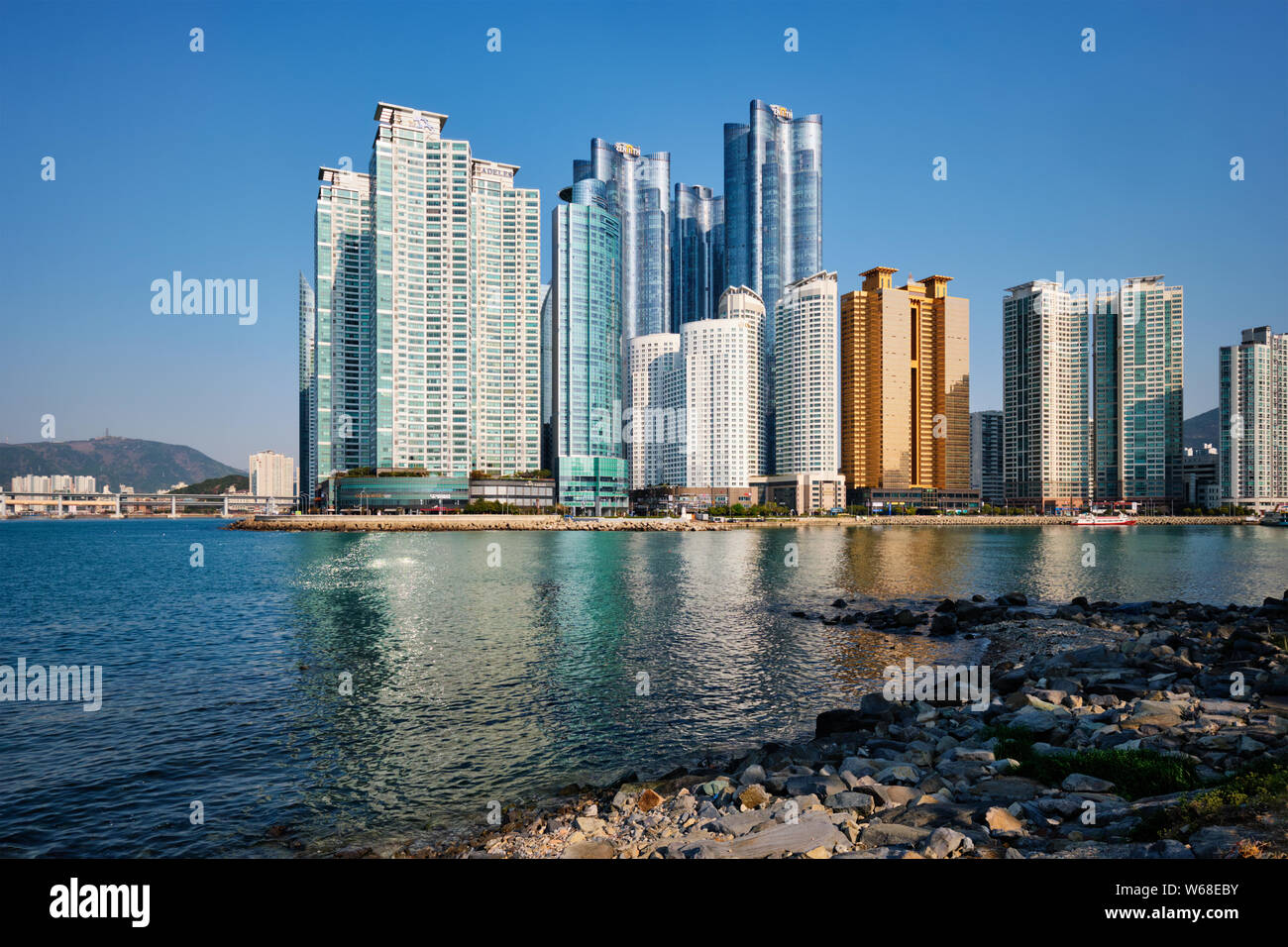 Marine city skyscrapers in Busan, South Korea Stock Photo