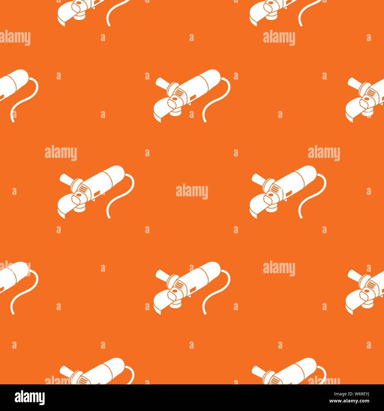 Angle grinder pattern vector orange Stock Vector