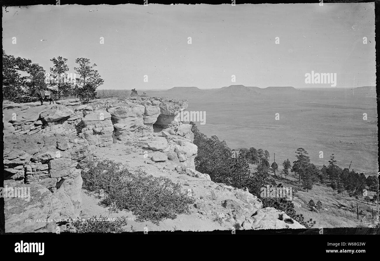 Table lands, northeast from the Colorado Divide. Colorado Stock Photo
