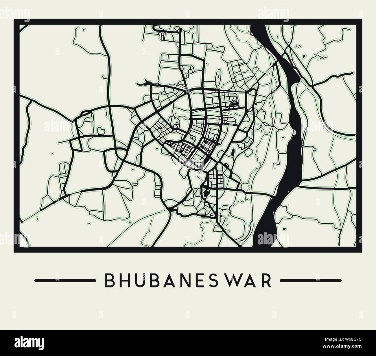 Tourist Map Of Bhubaneswar City Bhubaneswar City High Resolution Stock Photography And Images - Alamy