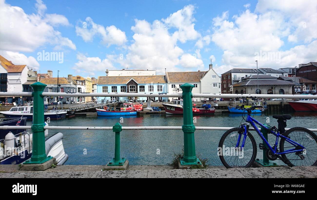 A stunning view of the Weymouth Harbor Stock Photo - Alamy