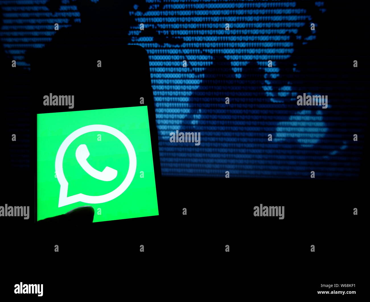 India. 31st July, 2019. In this photo illustration the most popular messaging application Whatsapp logo seen displayed on a smartphone. Credit: Avishek Das/SOPA Images/ZUMA Wire/Alamy Live News Stock Photo
