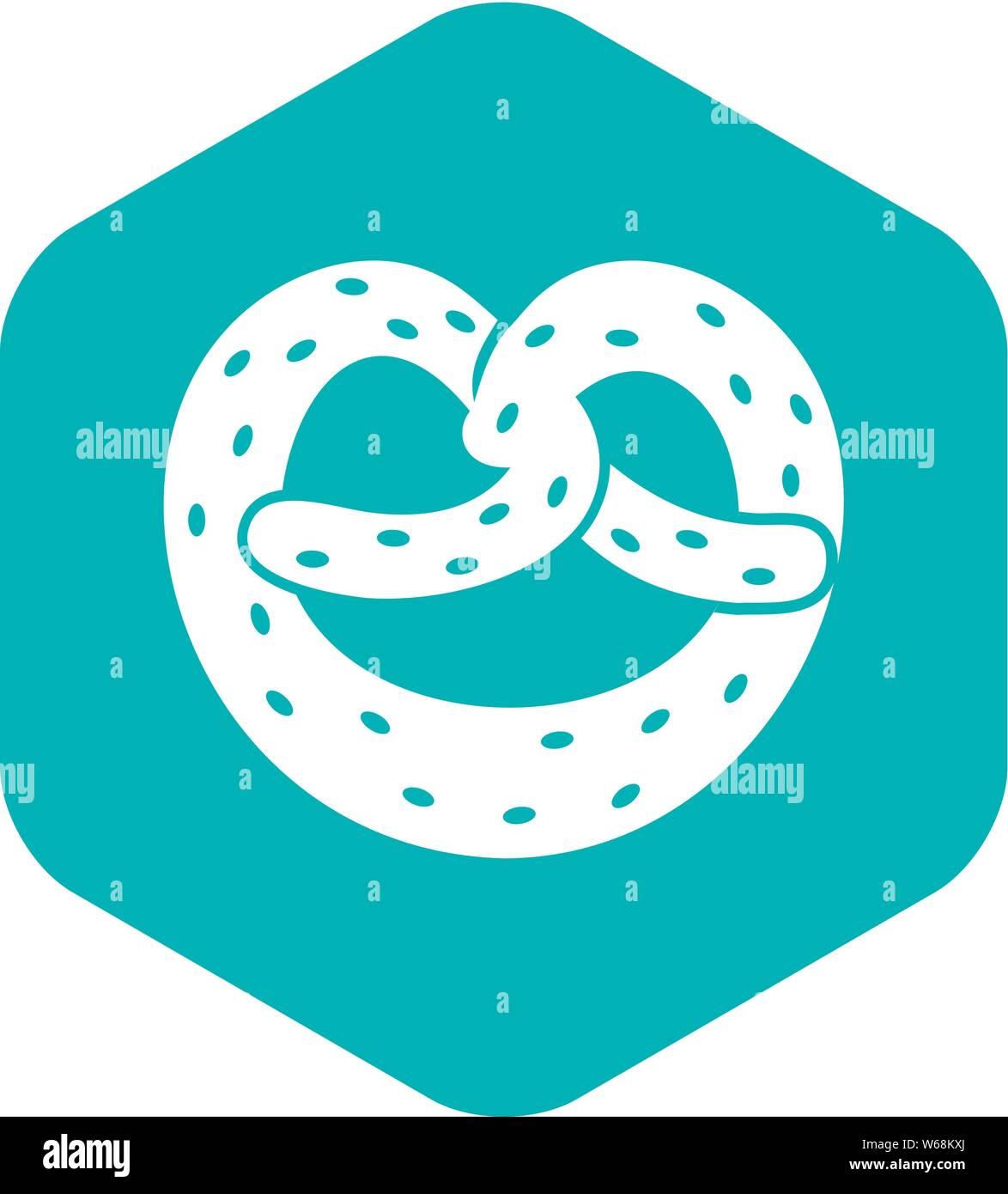 Pretzels icon, simple style Stock Vector Image & Art - Alamy