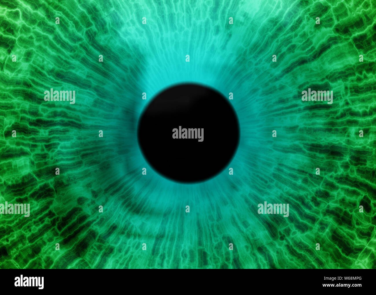 Eye, abstract digitally generated illustration for science, futuristic concepts, as backgrounds etc. Stock Photo