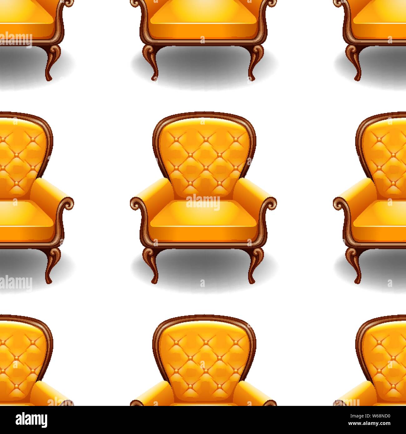 Seamless design pattern isolated on white illustration Stock Vector ...