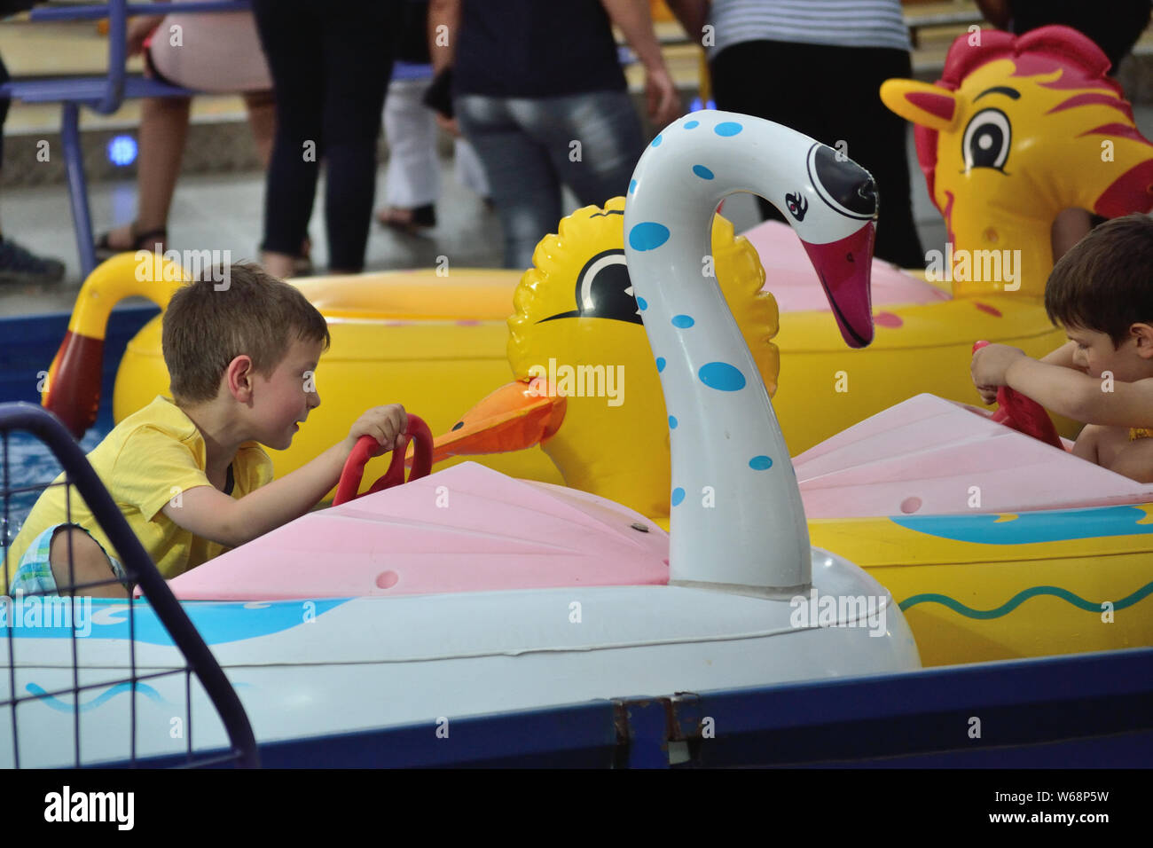 Inflatable boat children hires stock photography and images Alamy