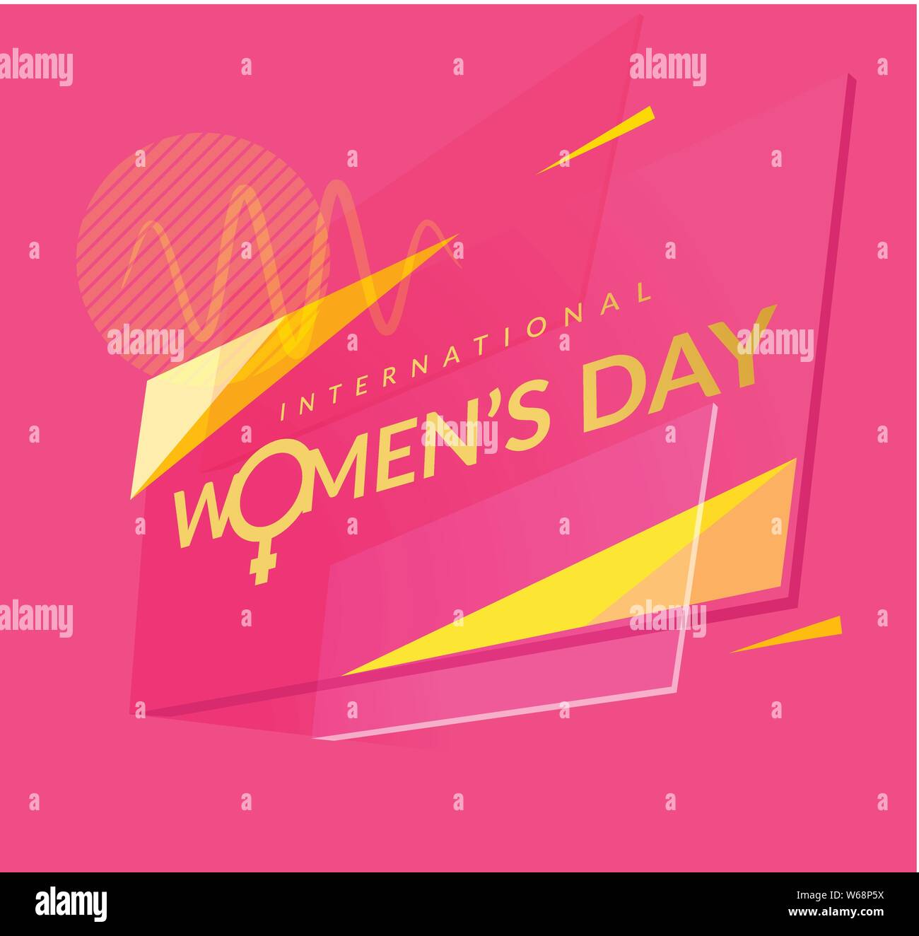 International Women S Day Banner Illustration As Eps 10 File