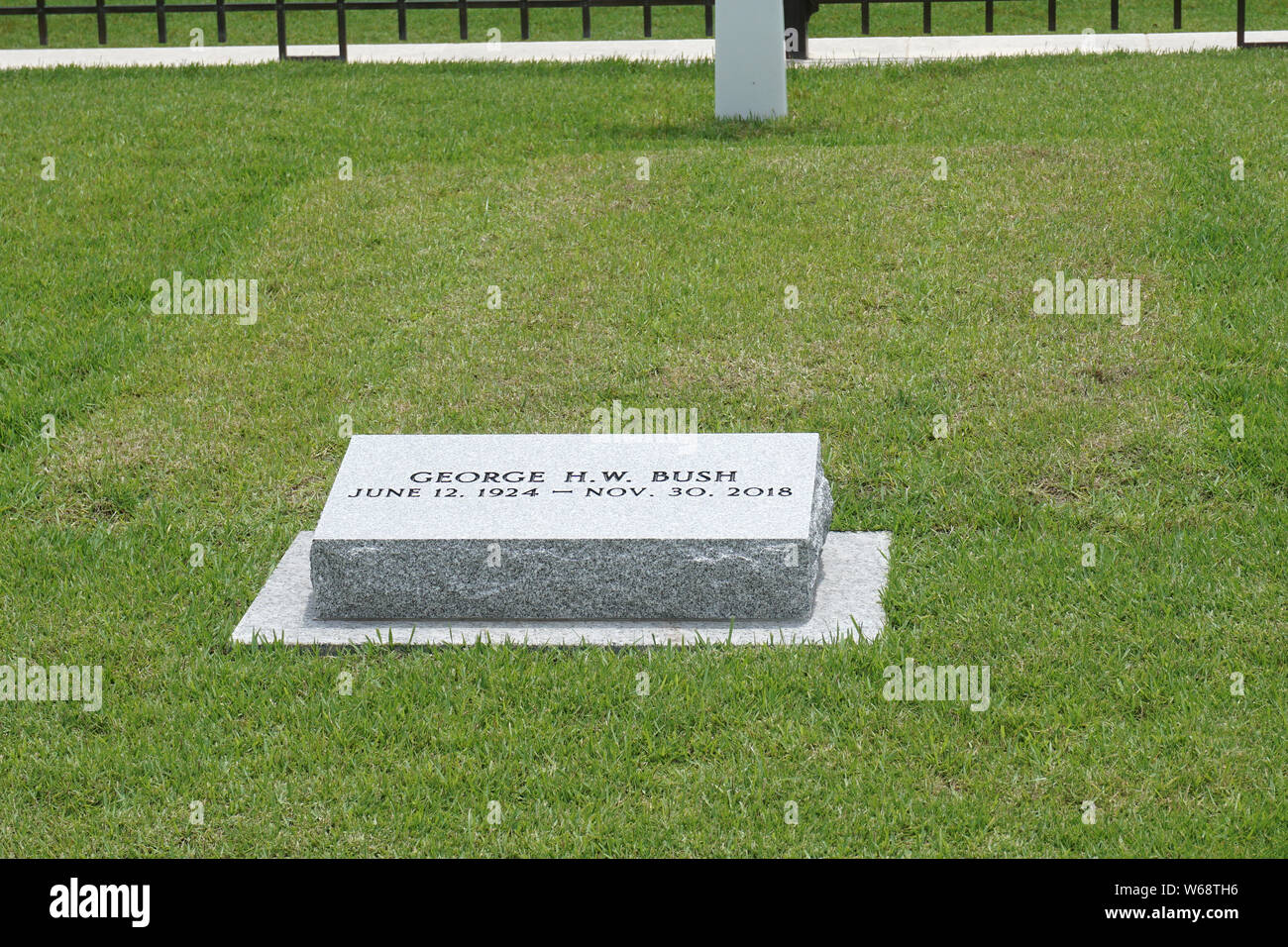 Burial site of President George H. W. Bush Stock Photo