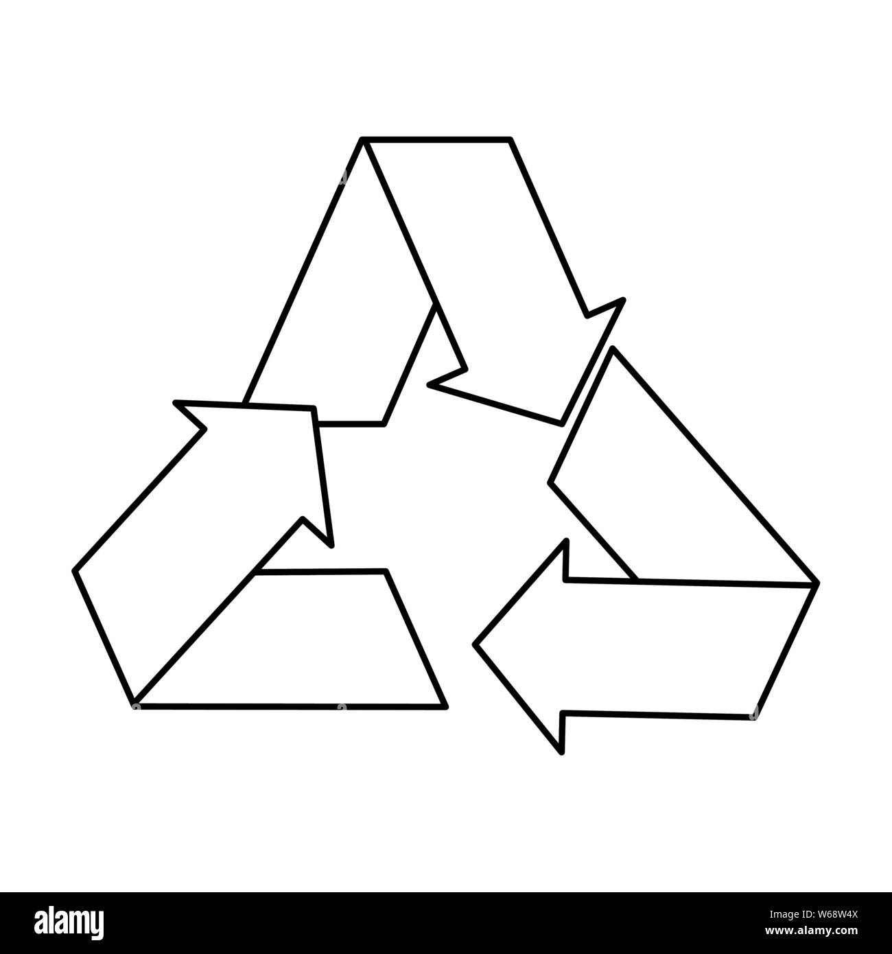 ecology nature environment save cartoon in black and white Stock Vector ...