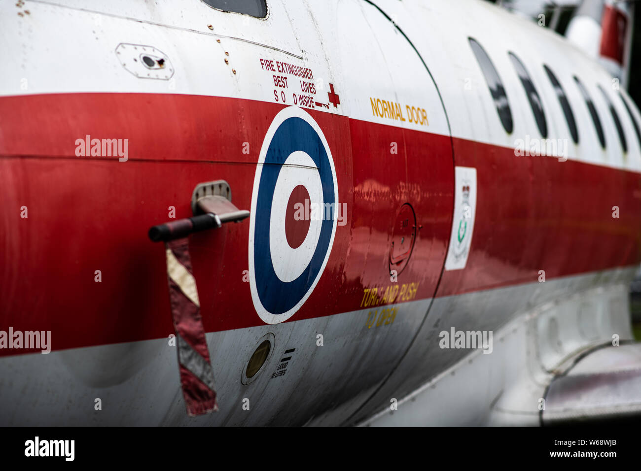 doncaster-uk-28th-july-2019-close-up-shot-of-the-handley-page