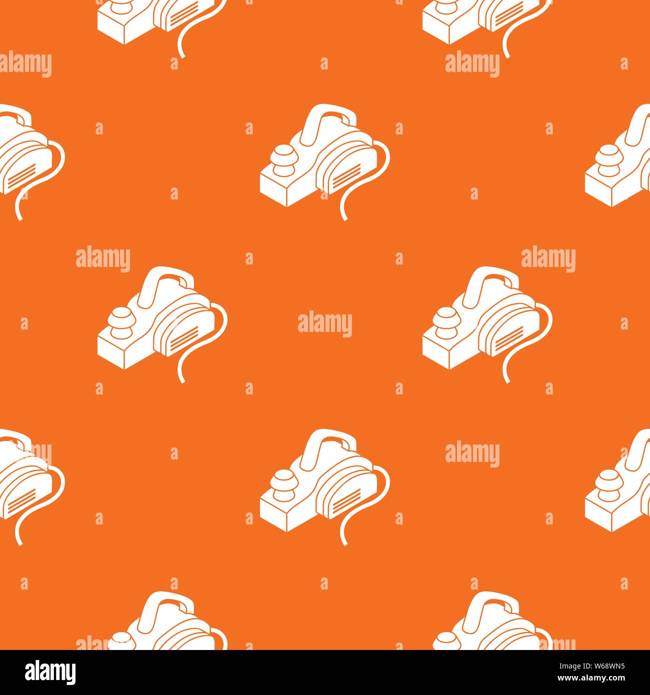 Hand power tool pattern vector orange Stock Vector