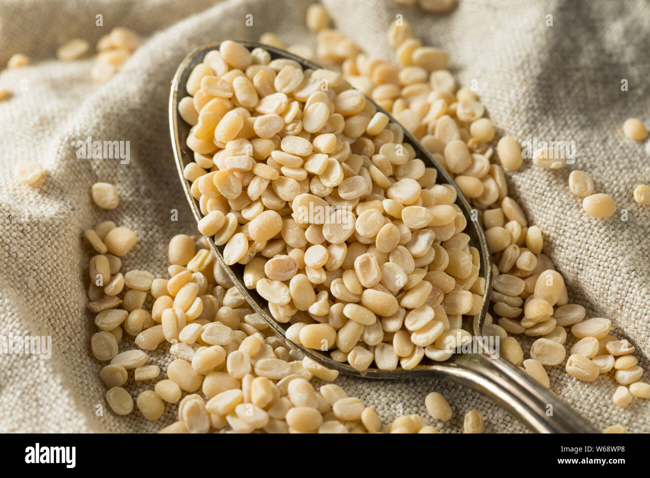 Dry Organic Urad Dal Split Matpe Beans Stock Photo Alamy
