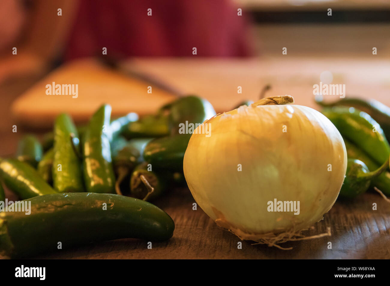 The canning garden fresh vegetables , Teresita, Oklahoma 2019 Stock