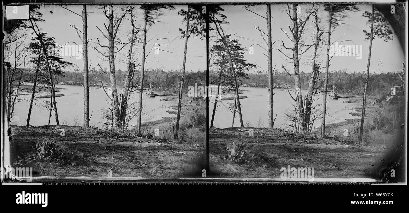 View on the Appomattox River, Va Stock Photo