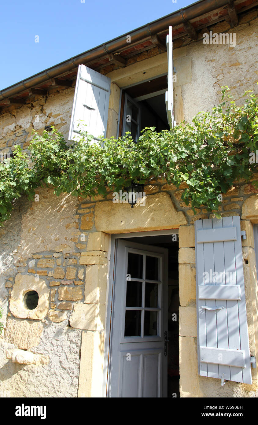cottage Burgundy France Stock Photo