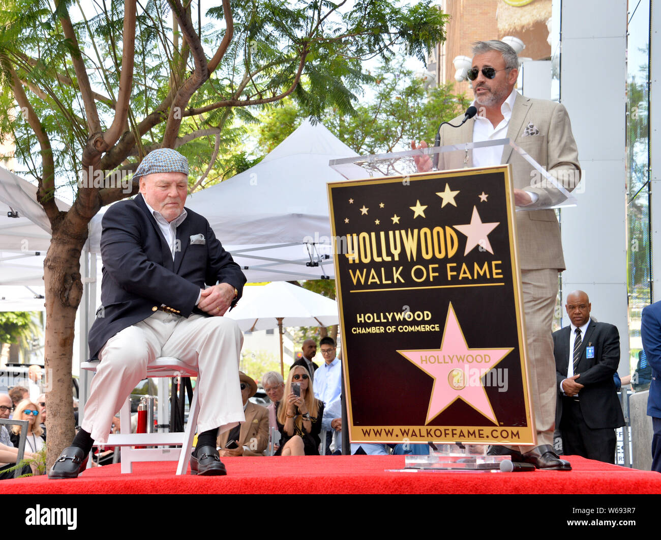 Los Angeles, USA. 31st July, 2019. LOS ANGELES, CA. July 31, 2019: Stacy Keach & Matt LeBlanc at the Hollywood Walk of Fame Star Ceremony honoring Stacy Keach. Pictures Credit: Paul Smith/Alamy Live News Stock Photo