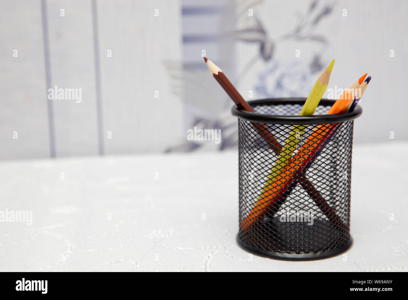 Plastic pencil case isolated on white background Stock Photo - Alamy