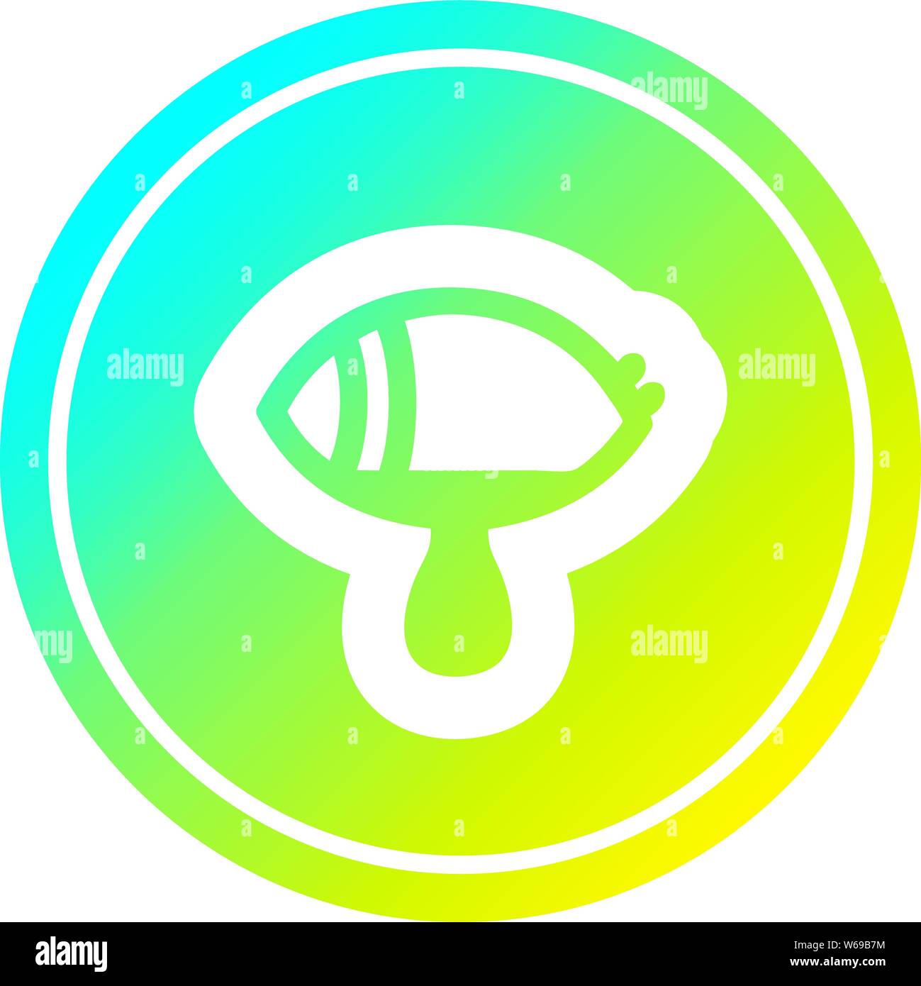 mystic eye crying blood circular icon with cool gradient finish Stock ...