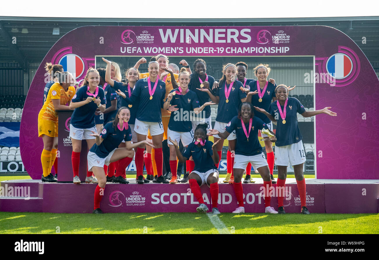 Paisley Scotland Uk 28th July 2019 The Uefa Womens U19 Championship Final Match Between 