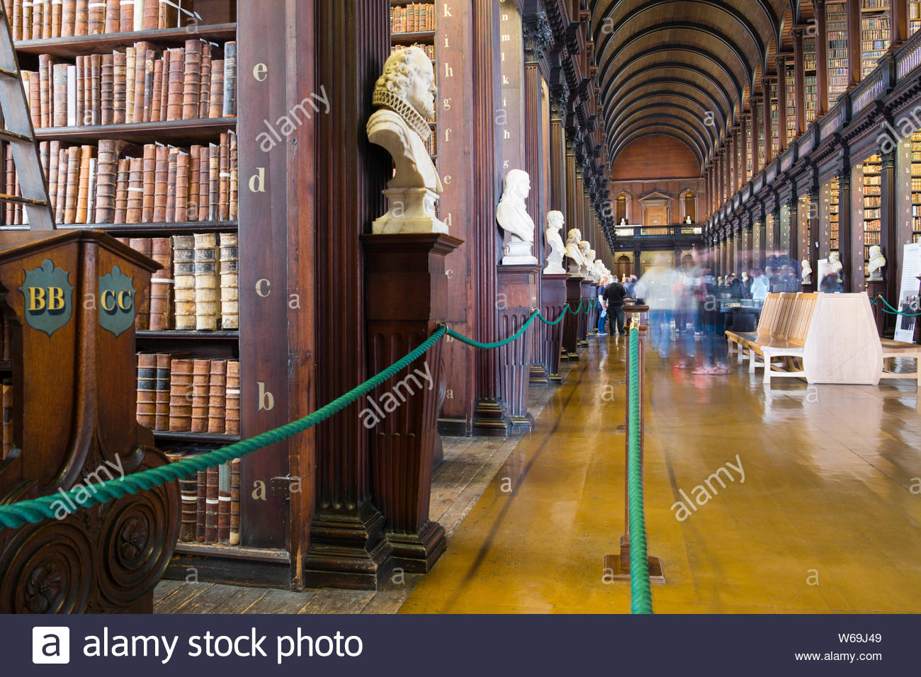 Long Room Inside The Old Library Trinity College Dublin