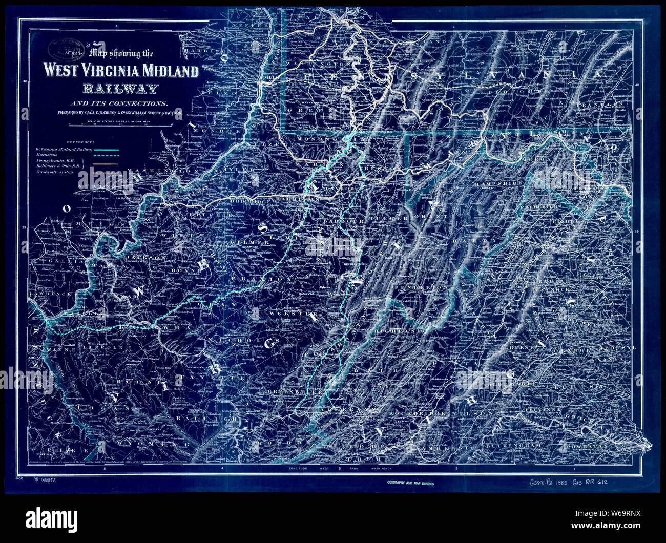 The midland railway map hi-res stock photography and images - Alamy