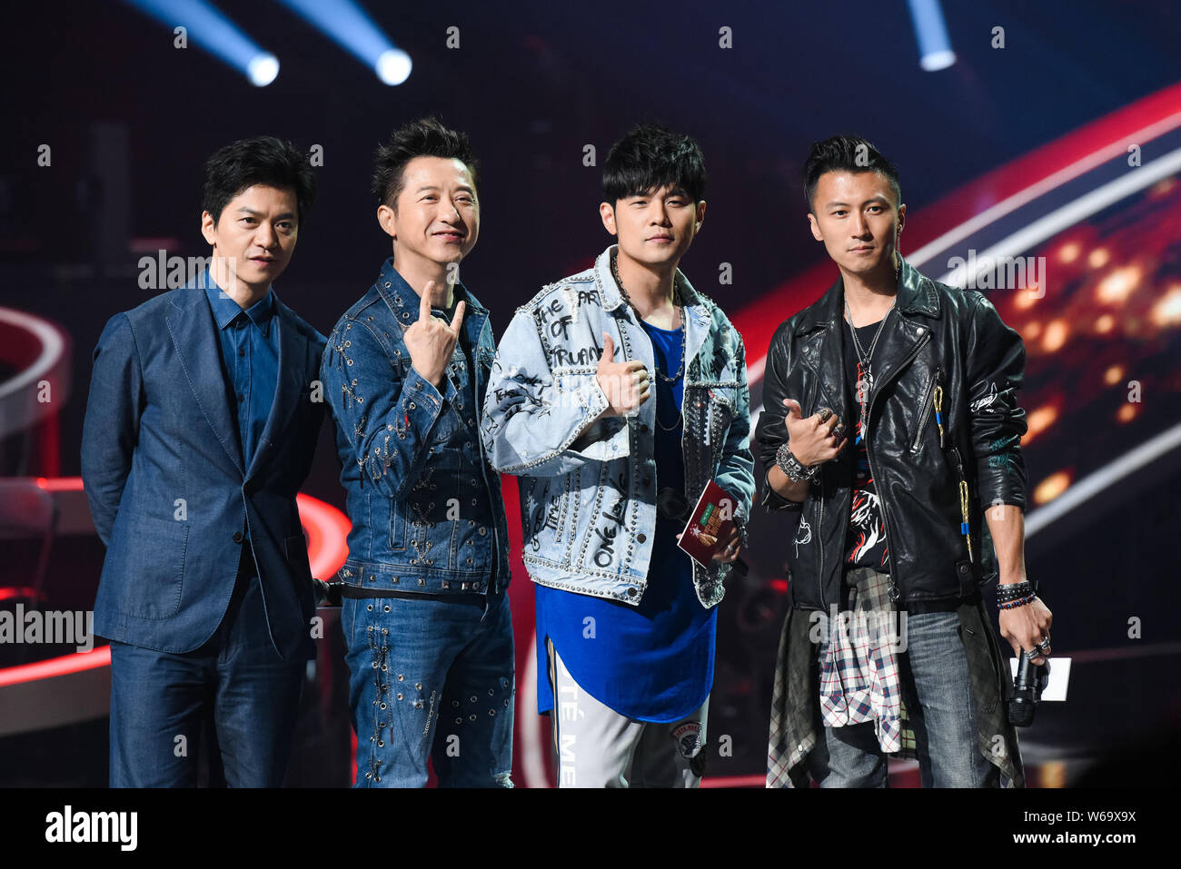 (From left) Chinese singer Li Jian, Taiwanese singers Harlem Yu, Jay ...