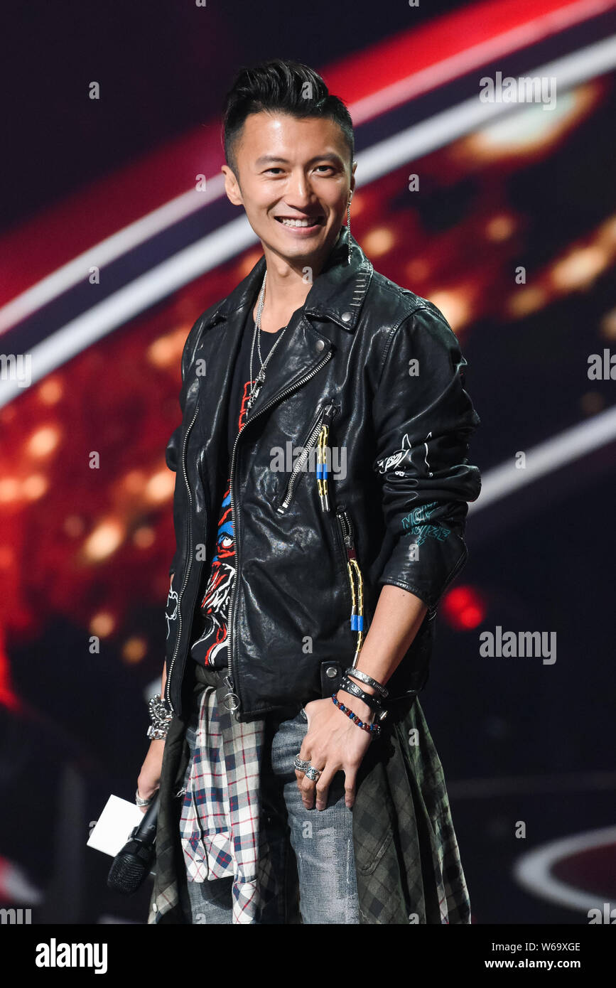 Hong Kong singer Nicholas Tse attends a press conference for Season 3 ...