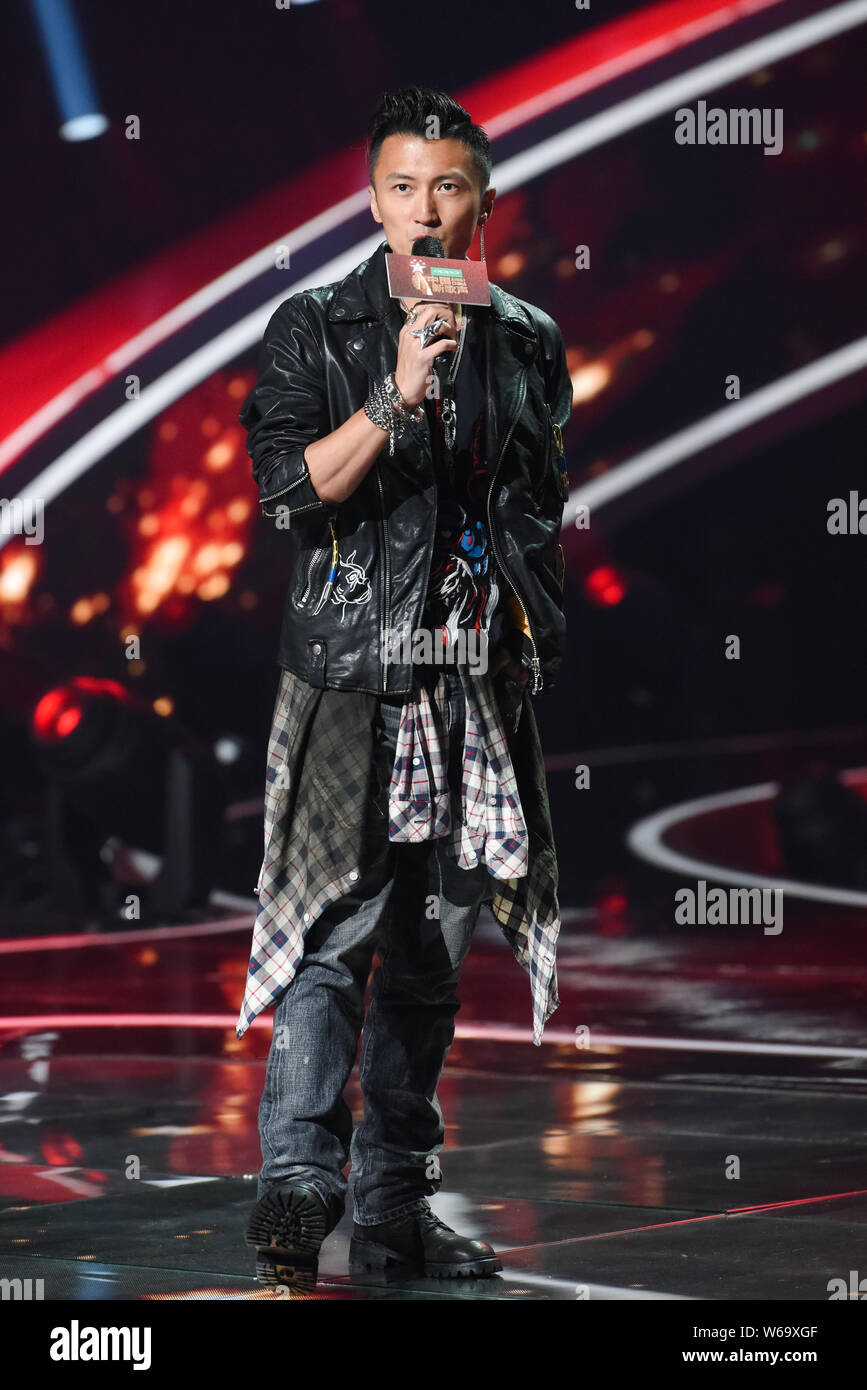 Hong Kong singer Nicholas Tse attends a press conference for Season 3 ...