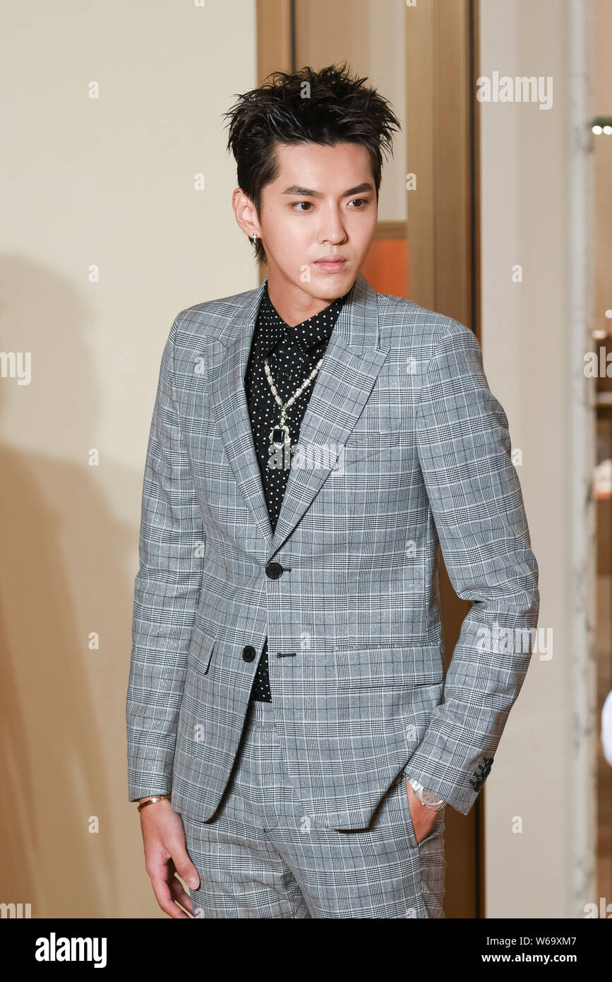 Chinese singer and actor Kris Wu or Wu Yifan attends the Louis