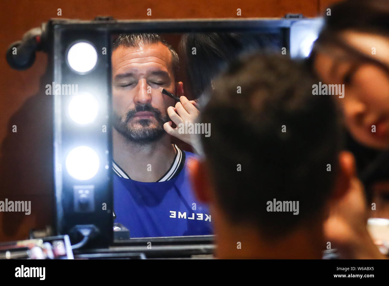 Portrait Filming **EXCLUSIVE**Italian former football player Gianluca Zambrotta prepares ...