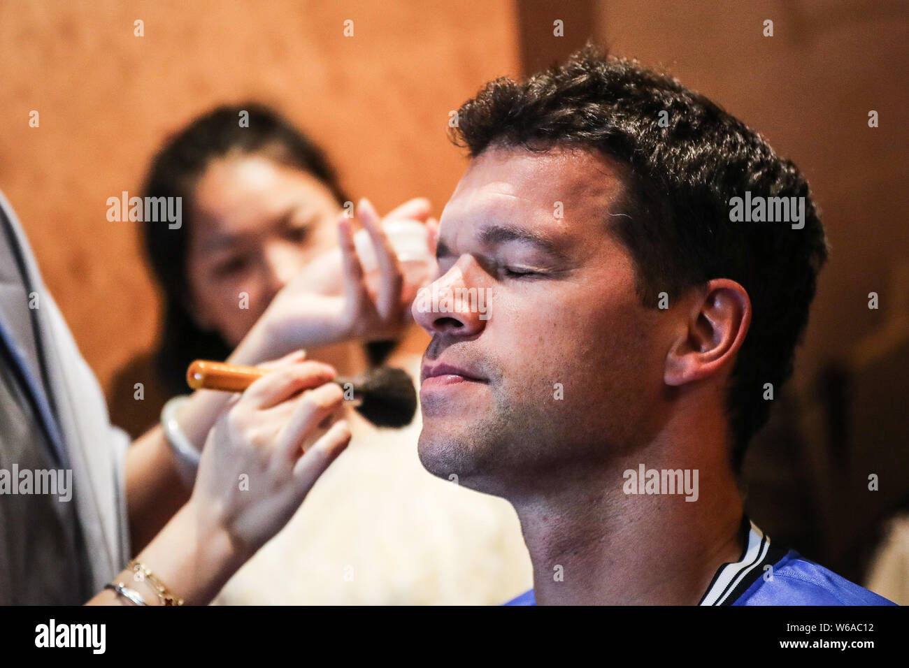 Portrait Filming **EXCLUSIVE**German former player Michael Ballack prepares for the ...
