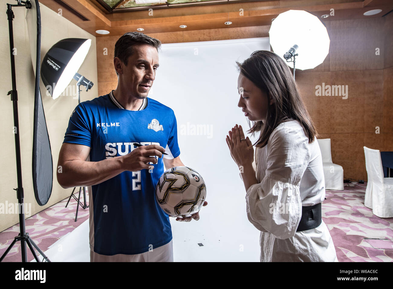Portrait Filming **EXCLUSIVE**English football coach and retired football player Gary ...