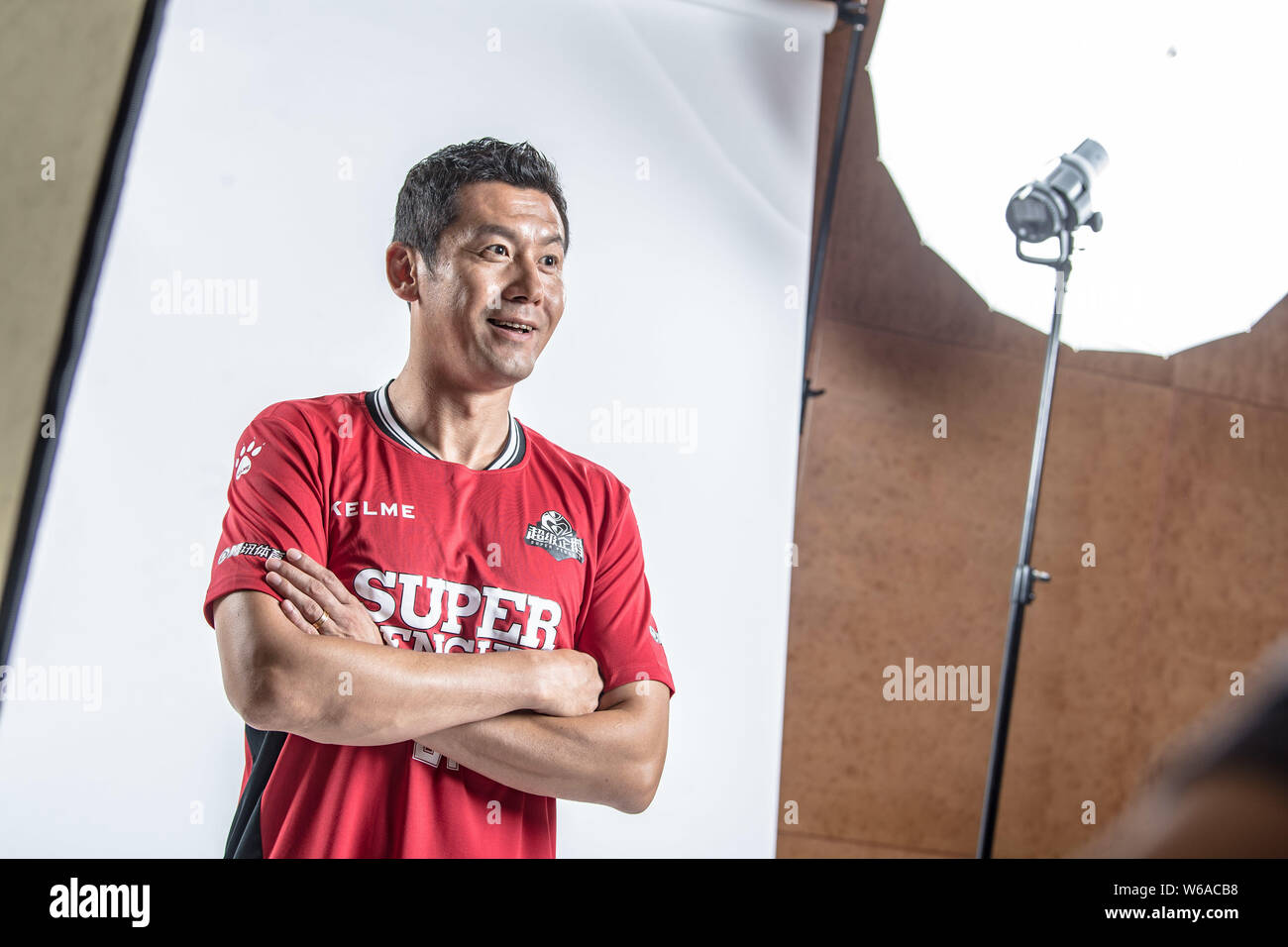 **EXCLUSIVE**Portrait of Chinese retired football player Yang Chen for
