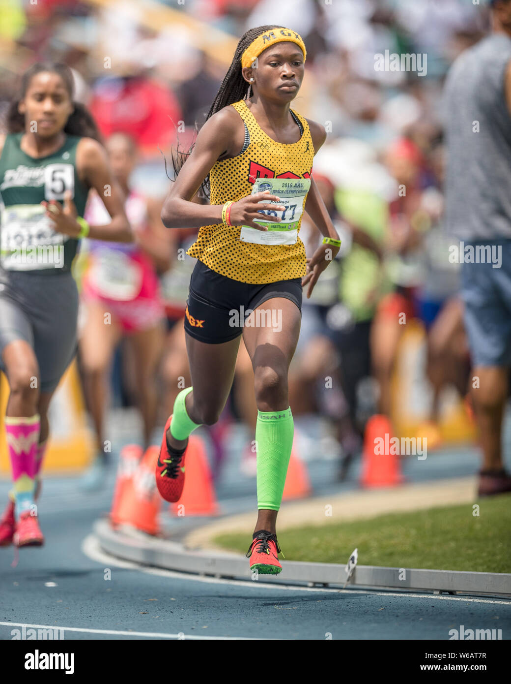 Greensboro, North Carolina, USA. 31st July, 2019. Cha'iel Johnson of