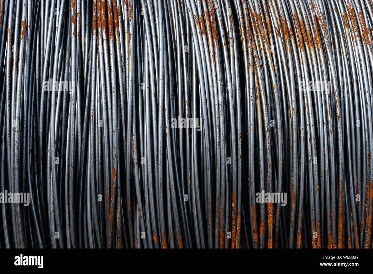 iron wire bound close up as background Stock Photo