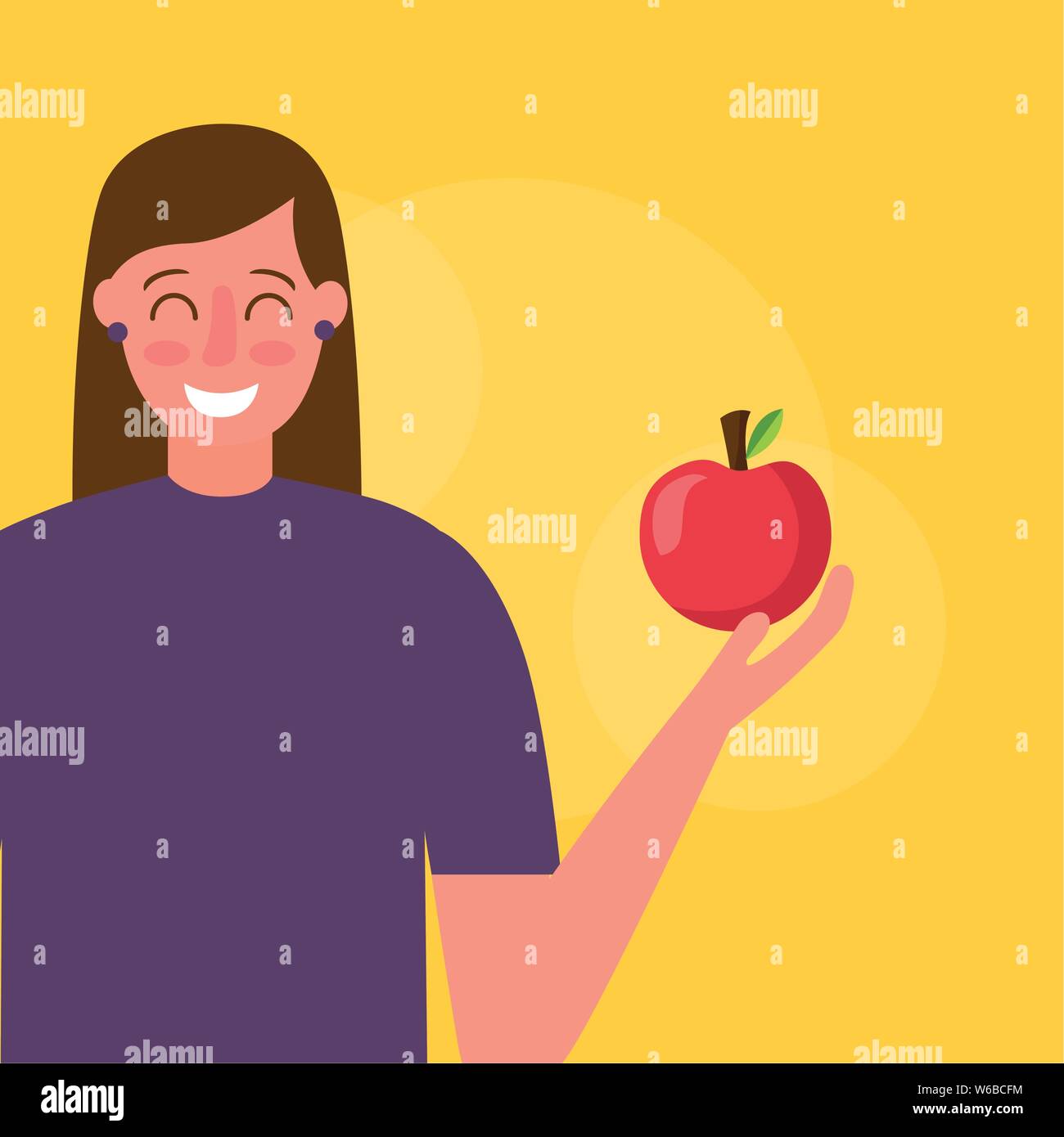 Healthy and organic food vector design Stock Vector Image & Art - Alamy