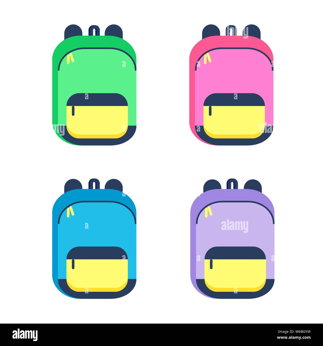 School Bag Schoolbag Vector Art PNG Images