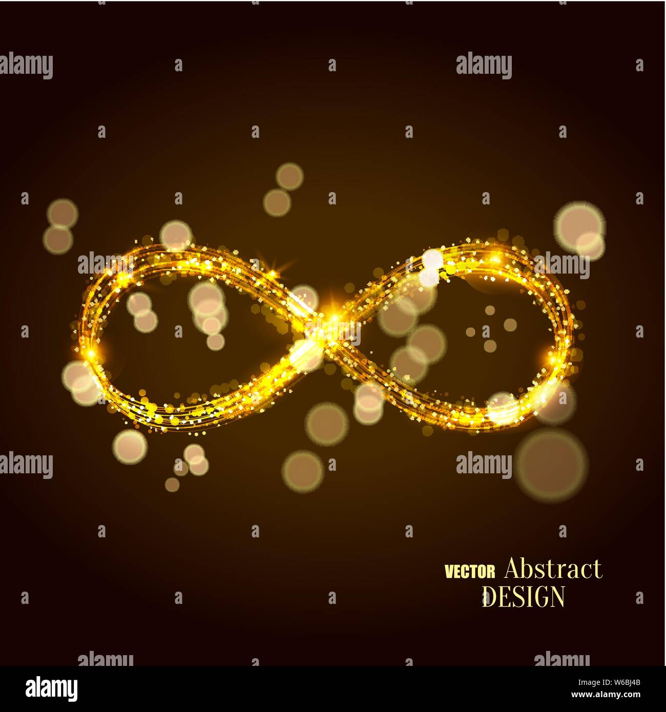 Glowing symbol infinity Stock Vector Images Alamy