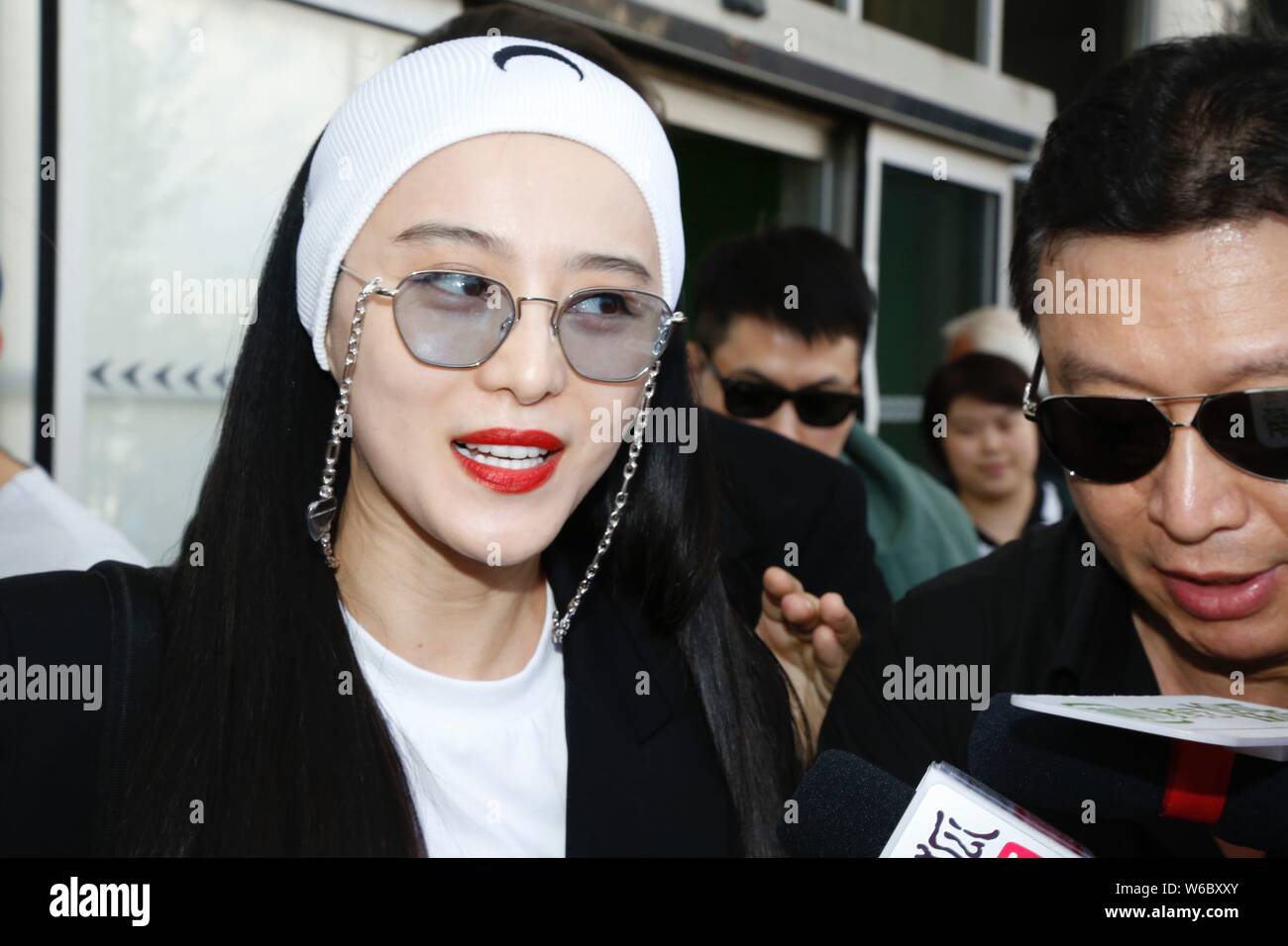 Chinese actress Fan Bingbing is pictured after arriving at the Nice