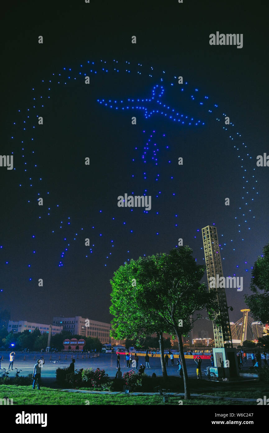 Drone light show china hires stock photography and images Alamy