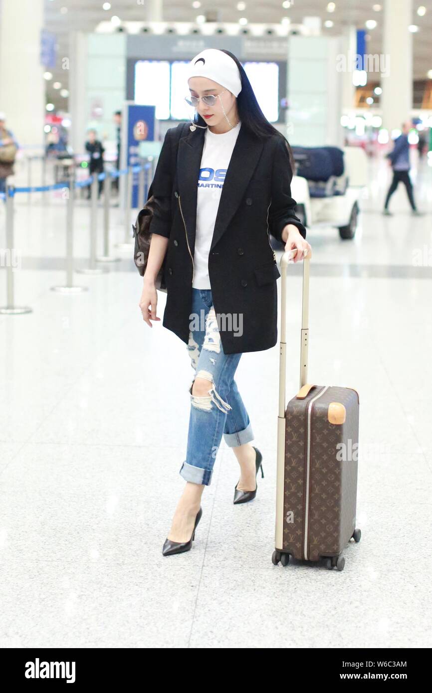 Chinese actress Fan Bingbing arrives at the Beijing Capital