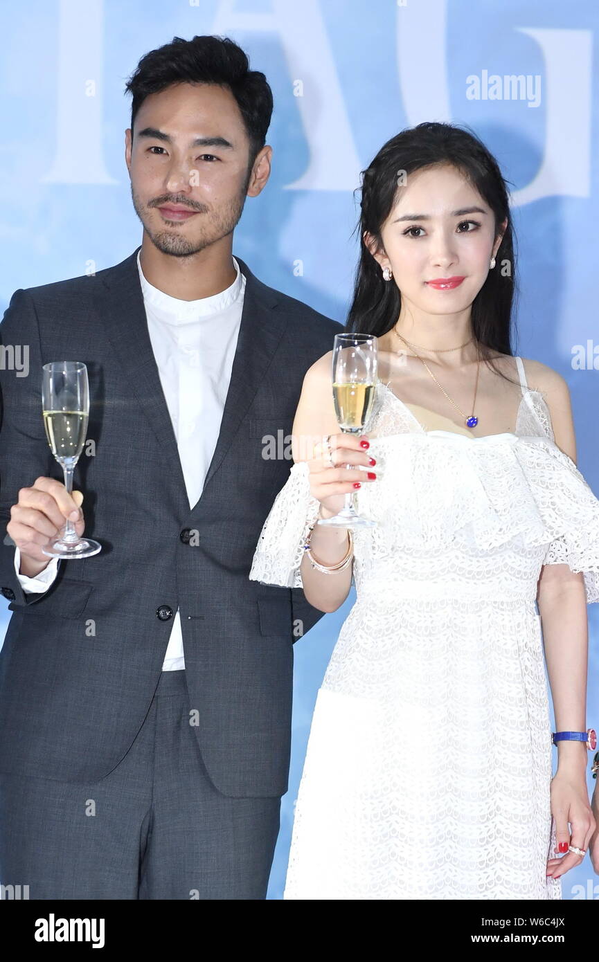 Chinese Actress Yang Mi, Right, And Taiwanese Actor And Model Ethan Juan Attend A Promotional Event For Piaget In Beijing, China, 11 May 2018 Stock Photo - Alamy