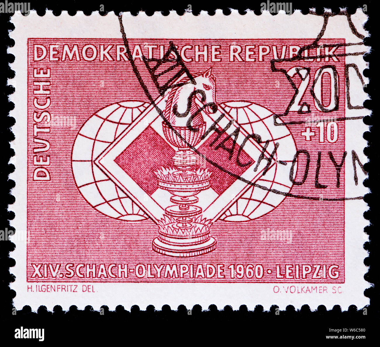 East Germany postage stamp - Springer Stock Photo