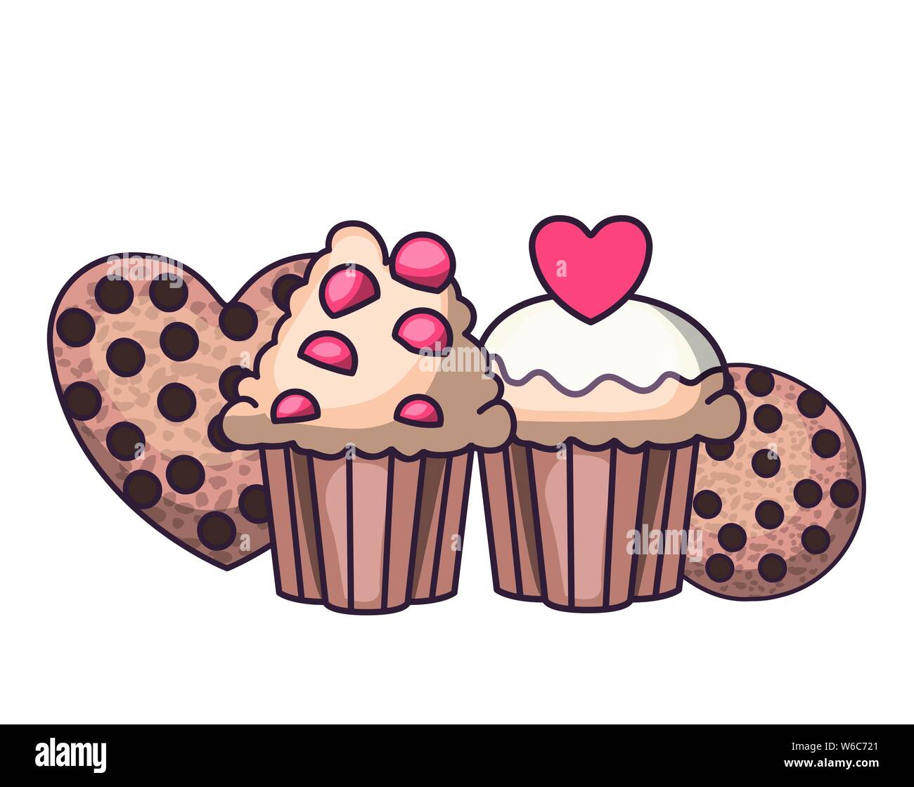 delicious bakery cakes and cookies Stock Vector Image & Art - Alamy