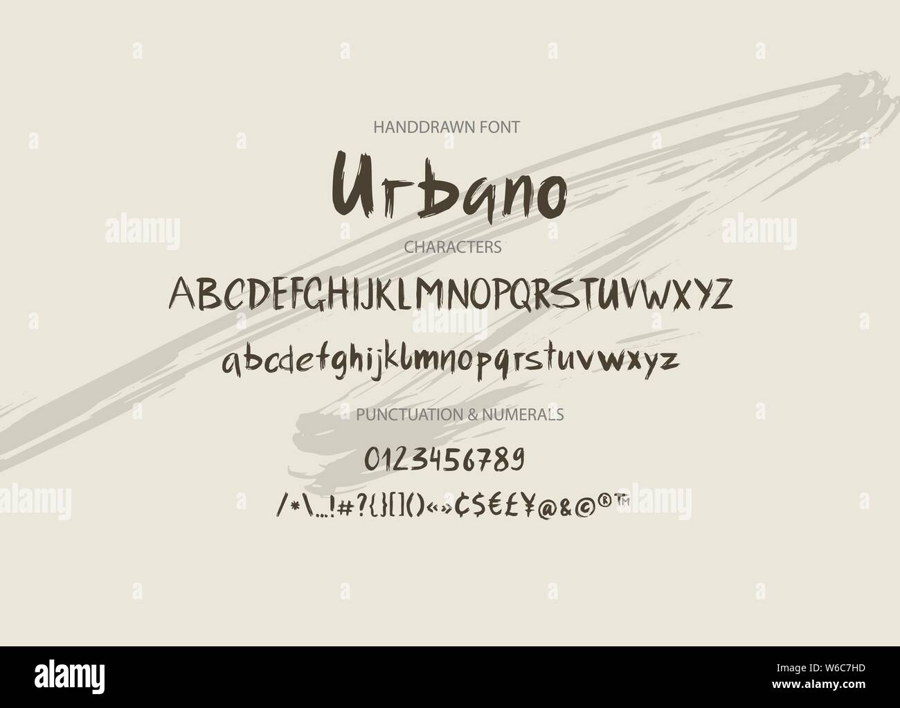Handwritten Brush font. Hand drawn brush style modern calligraphy. Hand ...