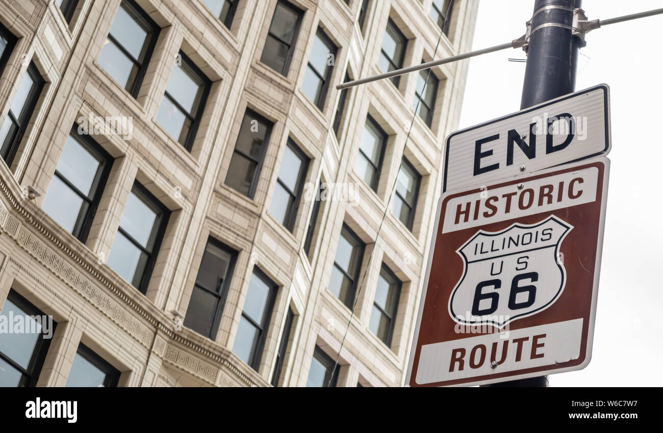 Start of route 66 chicago hires stock photography and images Alamy